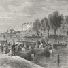 LONDON. Paddington. Canal, 1840 1880 old antique vintage print picture