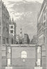 LONDON. Section of Holborn Viaduct, Subways 1880 old antique print picture