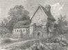 LONDON. Kilburn & St John's Wood. Priory, 1750 1880 old antique print picture
