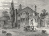 LONDON. Marylebone. Queen's Head & Artichoke pub 1880 old antique print