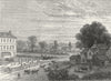 LONDON. Marylebone. Lisson Green, 18th Century 1880 old antique print picture