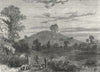 LONDON. Primrose Hill in 1780 1880 old antique vintage print picture