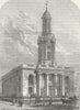 ALBANY ST. Primrose Hill, Chalk Farm. Trinity Church 1880 old antique print
