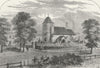 LONDON. St Pancras. Church in 1820 1880 old antique vintage print picture