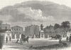 SOMERS TOWN. Euston Sq. Gateway, Foundling Hospital 1880 old antique print