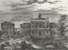 LONDON. Smallpox Hospital, King's Cross, in 1800 1880 old antique print