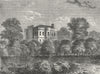 LONDON. Councillor Agar's House, Somers Town, in 1830 1880 old antique print