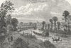 LONDON. Holloway. Highgate, from Upper 1880 old antique vintage print picture