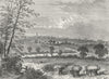 LONDON. Holloway. Roman Rd, Tufnell Park, in 1838 1880 old antique print