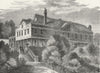 LONDON. Highgate. Lauderdale House, in 1820 1880 old antique print picture