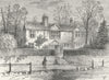 LONDON. Highgate. Marvell's House, 1825 1880 old antique vintage print picture