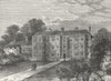 LONDON. Highgate. Dorchester House, 1700 1880 old antique print picture