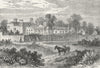 HAMPSTEAD. Caen wood, Lord Mansfield's House, in 1785 1880 old antique print
