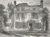 LONDON. Hampstead. Spaniards pub, Heath 1880 old antique vintage print picture