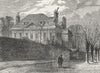 LONDON. Hampstead. Clock House, 1780 1880 old antique vintage print picture