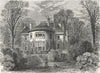 LONDON. Hampstead. Rosslyn House 1880 old antique vintage print picture