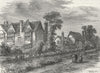 LONDON. Hackney. Black & White House, 1800 1880 old antique print picture