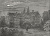 LONDON. Hackney. Howard's House, Clapton, about 1800 1880 old antique print