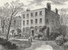 LONDON. The Manor-House, Dalston 1880 old antique vintage print picture