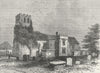 LONDON. Tottenham Church 1880 old antique vintage print picture