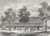 SYON HOUSE. The Old Stables at Syon House 1888 antique print picture