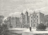 TWICKENHAM . Kneller Hall 1888 old antique vintage print picture