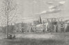 TWICKENHAM. Strawberry Hill, 1882 1888 old antique vintage print picture
