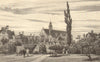 BEDFORD PARK. The Church, Bedford Park, Ealing 1888 old antique print picture