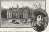 HERTFORDSHIRE. St Albans. Tyttenhanger; Pope 1888 old antique print picture