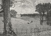 HERTFORDSHIRE. Wrotham Park, HERTFORDSHIREmere 1888 old antique print picture