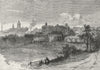 LONDON. Colney Hatch 1888 old antique vintage print picture