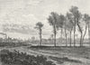 ENFIELD. Ponder's End 1888 old antique vintage print picture