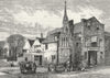 CHESHUNT. Waltham Cross. Hertfordshire 1888 old antique vintage print picture