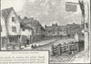 WALTHAM. The Cattle Market, Waltham. Middlesex 1888 old antique print picture