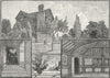 EPPING FOREST. Queen Elizabeth's Lodge. Essex 1888 old antique print picture