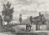 ILFORD. Ilford Hospital 1888 old antique vintage print picture