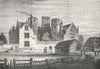 BARKING. Eastbury House (After Lysons) 1888 old antique vintage print picture