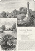 LONDON. Prince Imperial; Camden House, Chislehurst; Molesey Weir 1888 print