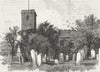 WOOLWICH. The Parish Church, Woolwich 1888 old antique vintage print picture