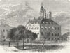 WOOLWICH DOCKYARD. Admiral-Superintendent's Office, 1869 1888 old print