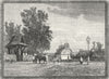 THE CRAYS. Crayford Village, from the National Schools 1888 old antique print