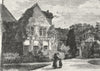 THE CRAYS. Orpington Priory 1888 old antique vintage print picture