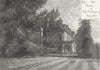 BROMLEY. Bromley Palace. London. Kent 1888 old antique vintage print picture