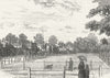 CATFORD. The Green, Catford Bridge 1888 old antique vintage print picture