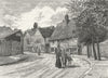 BECKENHAM. Old timber house at Beckenham 1888 antique print picture
