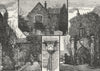 CROYDON PALACE. West End of Chapel; Buttresses Porch Great Hall 1888 old print