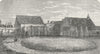 CROYDON . Old Croydon Palace, 1769 (From an old print) 1888 antique