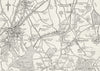 SUTTON. Map of Banstead Downs and Vicinity. Surrey 1888 old antique chart