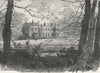 LONDON. Nonsuch Park 1888 old antique vintage print picture