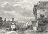 EPSOM. Old Epsom (from an earlier print). Surrey 1888 antique